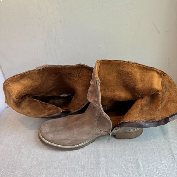 Eric Michael Brown Suede Texas Slouch Boots | EU 42 (FITS US 9.5-10.5) - Picture 11 of 12